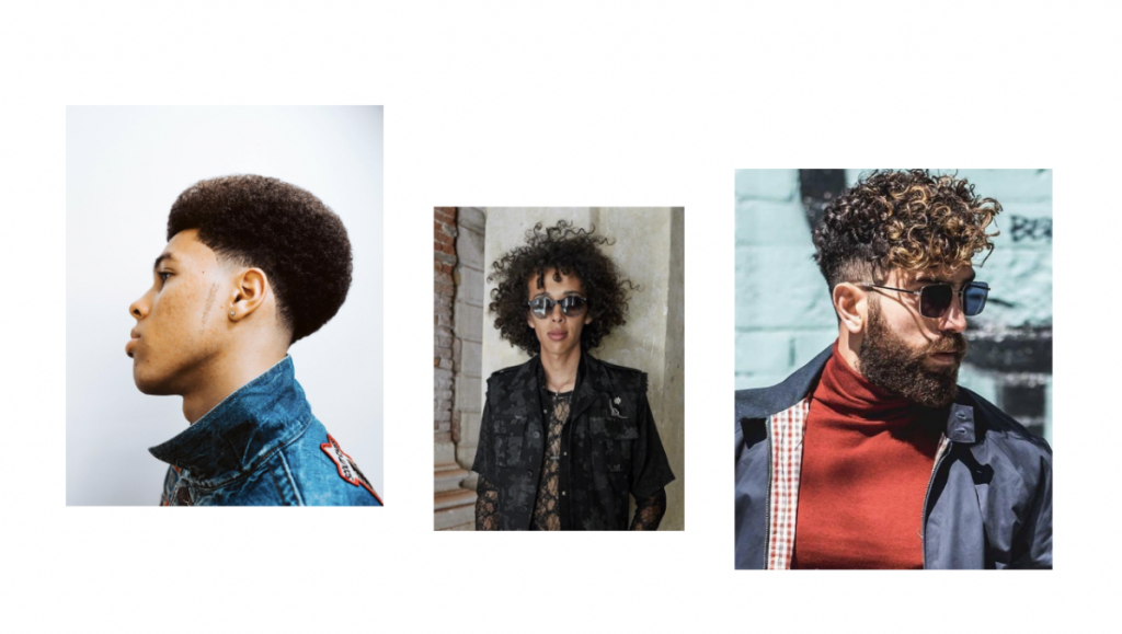 férfi haj divat 2022 trend fürtök hosszú