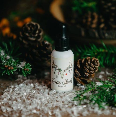 african spa Xmas Skull szakállolaj